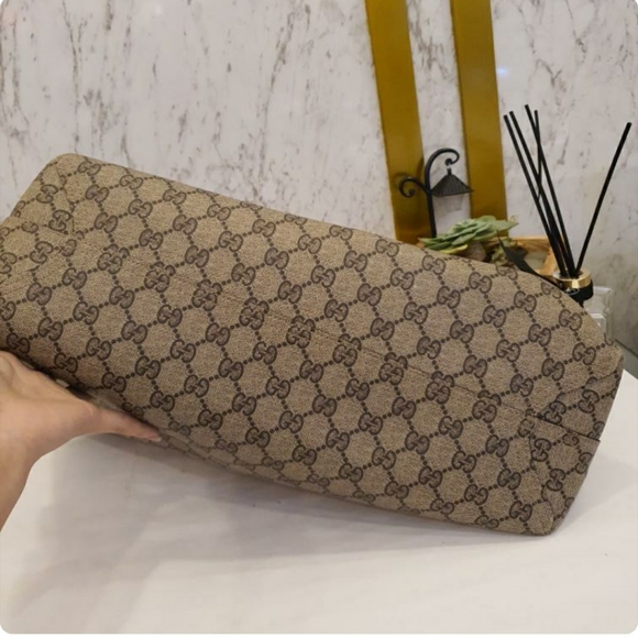 Gucci Beige GG and Red Leather Supreme Monogram - Picture 6 of 8